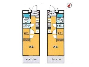 一棟売りアパート 船橋市三山5丁目 間取図