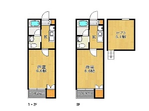 一棟売りアパート 船橋市前原西1丁目 間取図