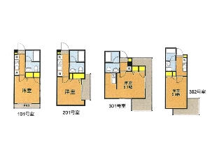 一棟売りアパート 船橋市宮本6丁目 間取図