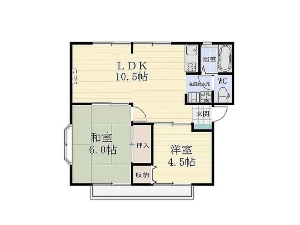一棟売りアパート 船橋市三山9丁目 間取図
