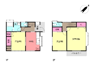 中古一戸建て（オーナーチェンジ） 船橋市松が丘5丁目 間取図