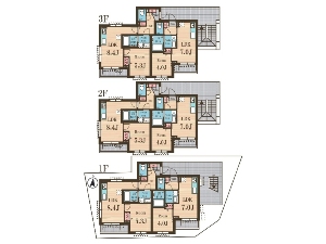 一棟売りアパート 船橋市前原西8丁目 間取図