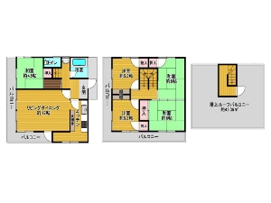 中古一戸建て 船橋市松が丘3丁目 間取図