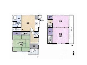 中古一戸建て（オーナーチェンジ） 船橋市田喜野井4丁目 間取図