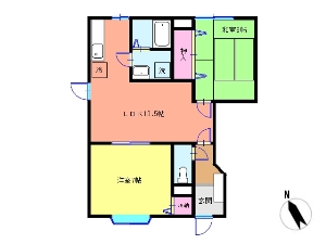 リリーオブザヴァリー 船橋 賃貸アパート 間取図