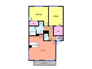 エクセルパークA棟 西船橋 賃貸アパート 間取図 エクセルパークA棟 西船橋 賃貸アパート 間取図