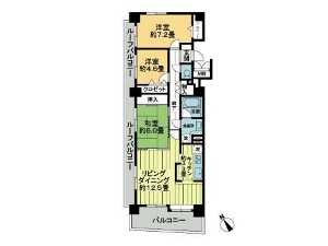 ライオンズプラザ船橋本町 船橋 賃貸マンション 間取図