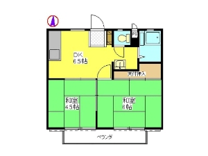 パナハイツ船橋 船橋 賃貸アパート 間取図
