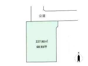 土地 船橋市芝山7丁目 区画図