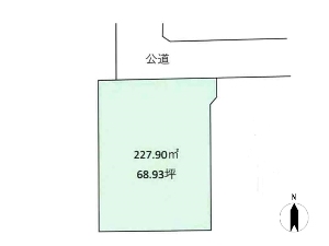 土地 船橋市芝山7丁目 区画図