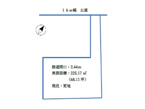 土地 船橋市芝山5丁目 区画図