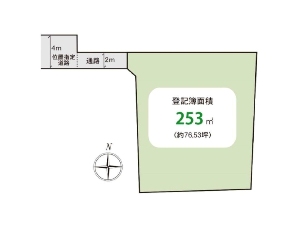 土地 船橋市三山1丁目 区画図