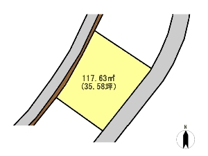 土地 船橋市夏見3丁目 区画図