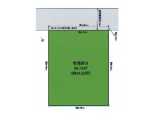 土地 船橋市三山2丁目 区画図