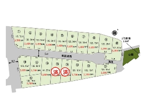 土地 船橋市前原西8丁目 区画図