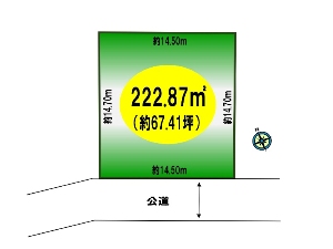土地 船橋市三山9丁目 区画図