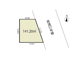 土地 船橋市習志野1丁目 区画図
