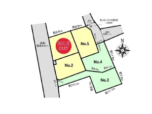土地 船橋市薬円台3丁目 区画図