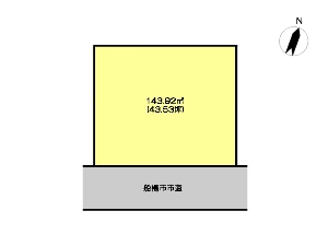 土地 船橋市西習志野1丁目 区画図