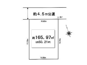 土地 船橋市芝山1丁目 区画図