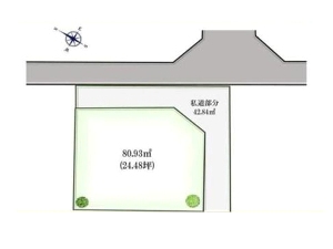 土地 船橋市芝山6丁目 区画図