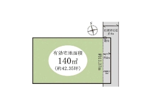 土地 船橋市松が丘3丁目 区画図