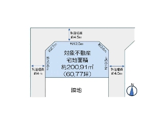 土地 船橋市松が丘3丁目 区画図