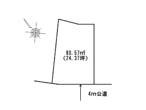土地 船橋市松が丘5丁目 区画図