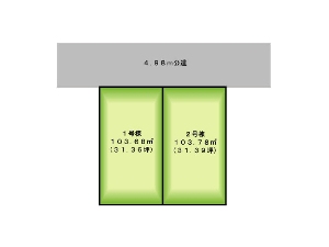 土地 船橋市松が丘4丁目 区画図