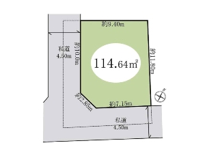 土地 船橋市新高根2丁目 区画図