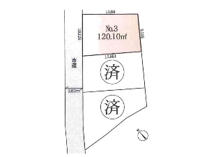 土地 船橋市海神3丁目 区画図
