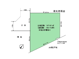 土地 船橋市前原西8丁目 区画図