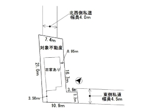 土地 船橋市前原西8丁目 区画図 土地 船橋市前原西8丁目 区画図