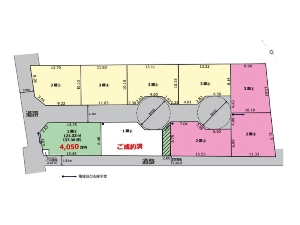 土地 船橋市前原東6丁目 区画図
