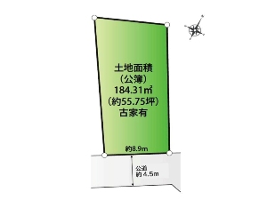 土地 船橋市前原東6丁目 区画図