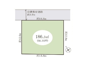 土地 船橋市東船橋6丁目 区画図 土地 船橋市東船橋6丁目 区画図
