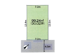 土地 船橋市三山5丁目 区画図