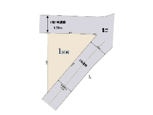 土地 船橋市市場4丁目 区画図