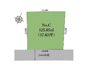 土地 船橋市田喜野井4丁目 区画図