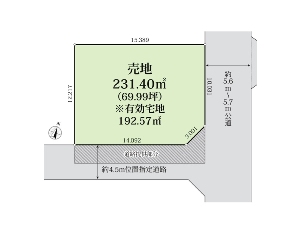 土地 船橋市西習志野2丁目 区画図