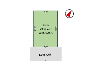 土地 船橋市松が丘3丁目 区画図