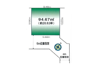 土地 船橋市新高根5丁目 区画図 土地 船橋市新高根5丁目 区画図