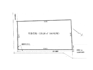 土地 船橋市新高根5丁目 区画図 土地 船橋市新高根5丁目 区画図