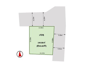 土地 船橋市三山3丁目 区画図