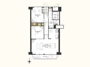 いづみハイツ船橋B棟 船橋市本町7丁目 間取図 いづみハイツ船橋B棟 船橋市本町7丁目 間取図