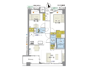 エストグランディール船橋本町 船橋市本町1丁目 間取図 エストグランディール船橋本町 船橋市本町1丁目 間取図