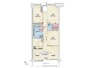ステイツ津田沼 船橋市前原東3丁目 間取図