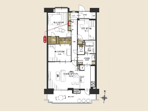フェアロージュ津田沼ポルタ館 船橋市習志野5丁目 間取図 フェアロージュ津田沼ポルタ館 船橋市習志野5丁目 間取図