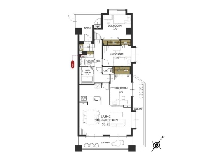 サンクレイドル薬園台弐番館 船橋市田喜野井3丁目 間取図