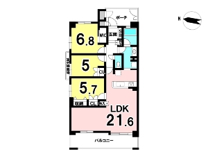 ペルル習志野台ハウスⅡ 船橋市習志野台5丁目 間取図